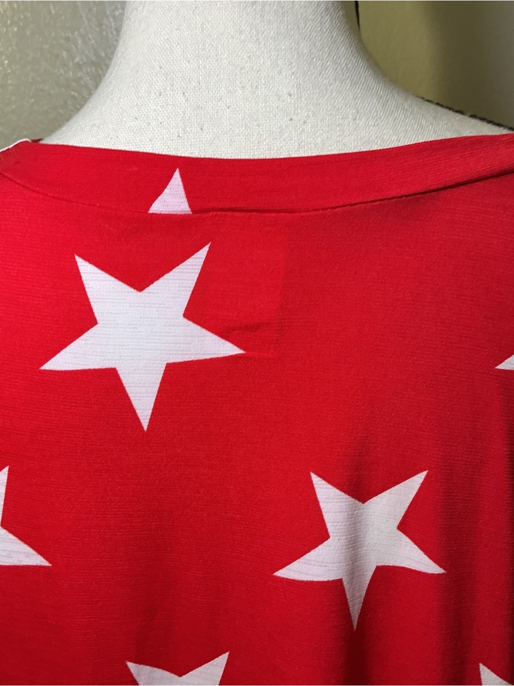 Sew  In Love Patriotic Stars & Stripes Top Large Made in USA America 250 - Picture 9 of 9